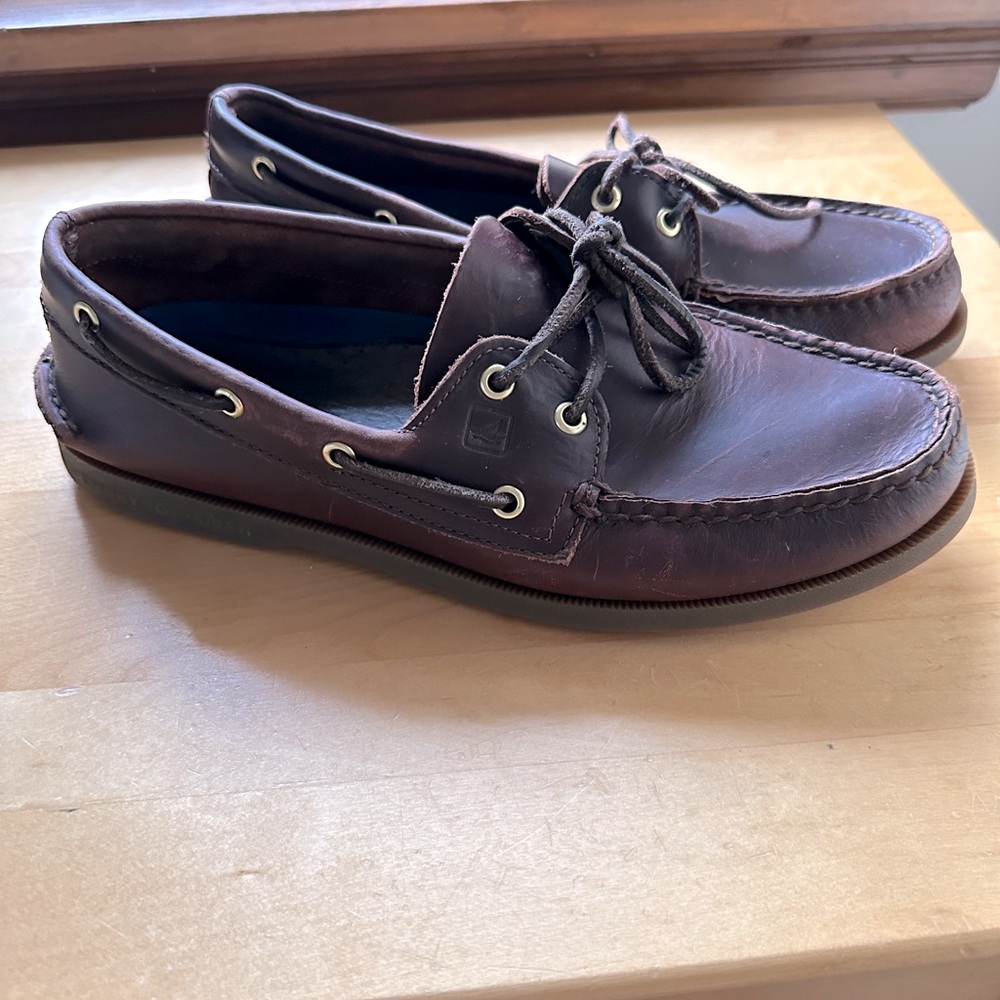 Classic Brown Leather Boat Shoes